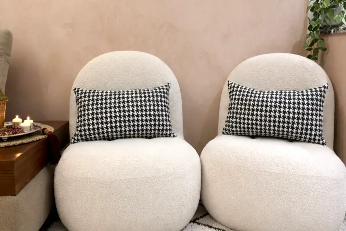 Intérieur haut de gamme réalisé par TOWKIA — salon sur mesure à Tanger